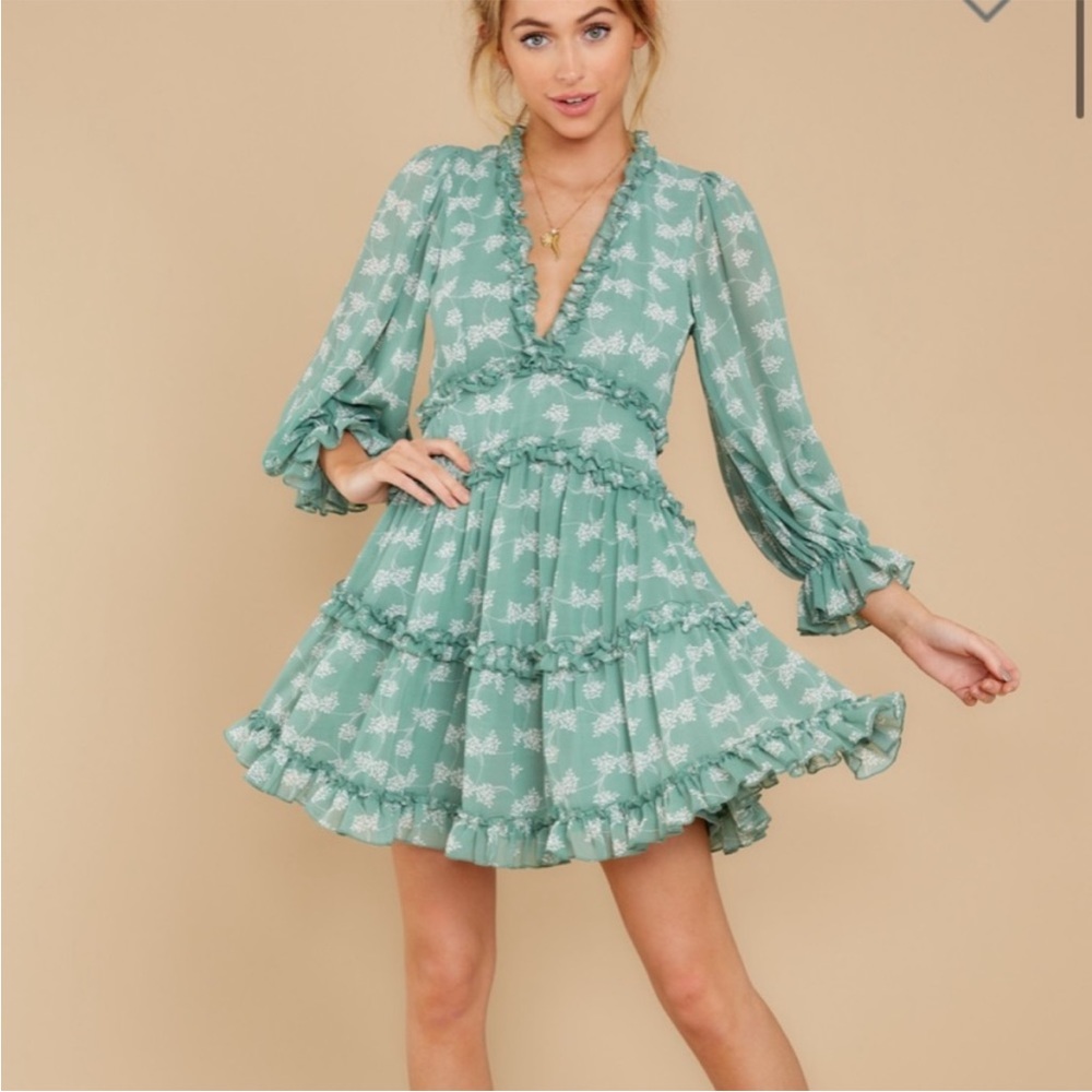 Aura green dress Make It A Date Night Dress